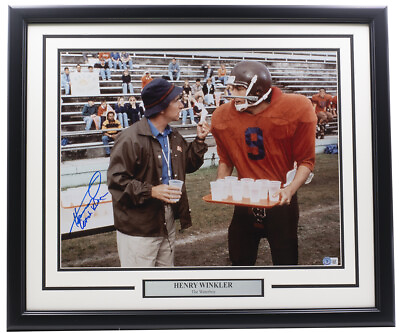 #ad Henry Winkler Signed Framed 16x20 The Waterboy Photo Coach Klein Insc BAS