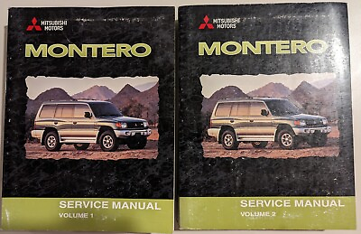 #ad 2000 MITSUBISHI Montero Shop Service Repair Manual Set FACTORY BOOKS OEM 00 x