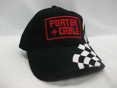 Porter Cable Hat Black Strapback Baseball Cap
