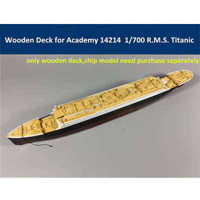Wooden Deck for Academy 14214 1 700 Scale R.M.S. Titanic Model Kit