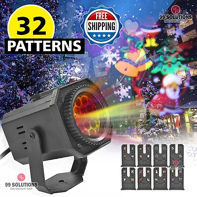 32 Pictures Christmas and Halloween Holiday LED Laser Light Projector Landscape