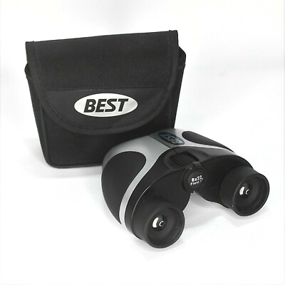 Best Binoculars With Pouch Case 8x22 Gray Compact Orange Lens Compact