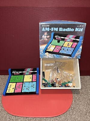 Vintage Science Fair AM FM Radio Kit Radio Shack Electronic DIY kids learning
