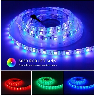 #ad RGB 5050 Flexible Led Strip Lights SMD 12V DC