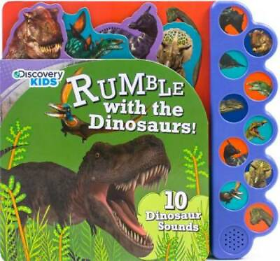 Discovery Kids Dinosaurs Rumble Sound Book Discovery 10 Button GOOD