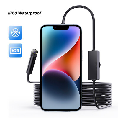 #ad Direct Plug To iPhone iOS Borescope Endoscope Snake Inspection Camera Waterproof