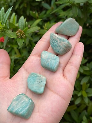 #ad Grade AAmazonite Tumbled Stones 0.8quot; 1.25quot; Polished Amazonite Wholesale Lots