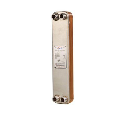 #ad MIT Brazed Plate Heat Exchanger 16 Plate 316L SS Water to Water MB 04 NEW 3 4quot;
