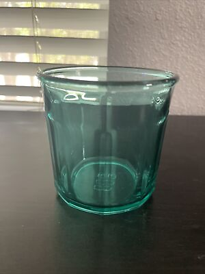 Luminarc Panel Glass Made In France 500 Aqua Tourquise Teal Green 3.5quot; 