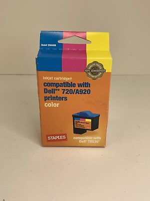 #ad Staples Inkjet Cartridge for Dell 720 A920 Printer Dell T0530 Color Ink