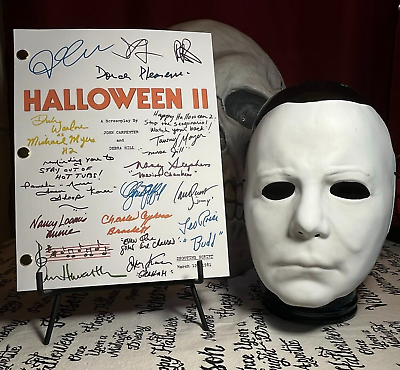 Halloween II Script Cast Signed Autograph Reprints Michael Myers 120 Pages