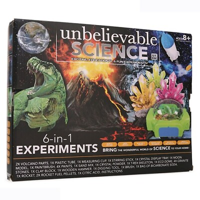 Stem Kit Unbelievable Science 6 in 1 Science Experiments Gift Idea Stem Toys