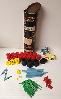 #ad Bildit Construction Toy by PLYSU Vintage Toys Construction Play Children Bild It