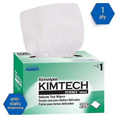 Kimtech Science Kimwipes Delicate Task Wipers 34155 White 286ct