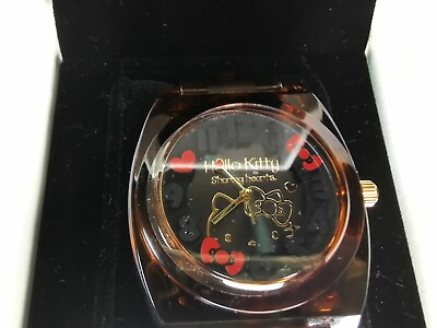 #ad Hello Kitty tortoiseshell style watch Sanrio 2016 with unused tags in own box.