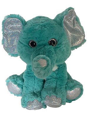 #ad Fiesta Toys Cotton Candy Cuties Ultra Plush Blue Elephant 10 inch Stuffed Animal