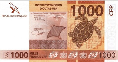 French pacific 1000 francs tahiti Caledonia UNC Polynesia caledonie Polynésie