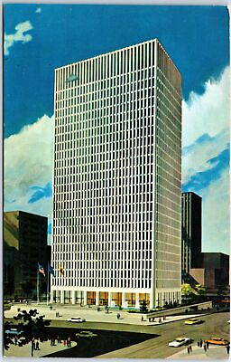 #ad VINTAGE POSTCARD 1960s GEORGIA PACIFIC BUILDING IN PORTLAND OREGON