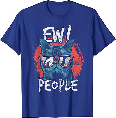 #ad Ew People Cat With Glasses Funny Kitten Gift Unisex T Shirt