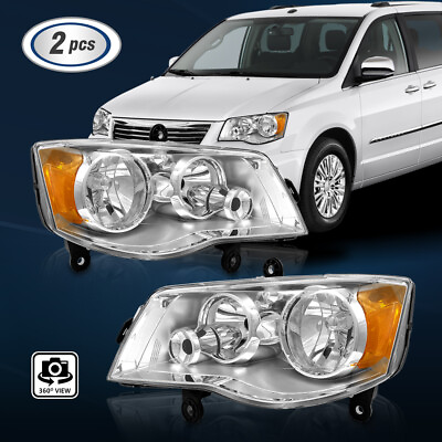 Headlights For 2011 2018 Dodge Grand Caravan 2008 2016 Town amp; Country LR