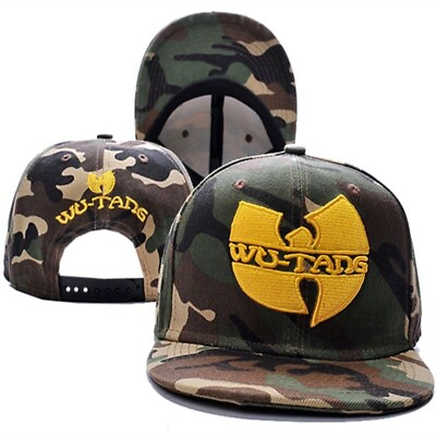 #ad Wu Tang Clan SnapBack Camouflage Adjustable Camo Hat Wu Tang OSFA