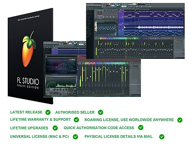 FL STUDIO 21 FRUITY EDITION Music Loops Software RETAIL License For MAC amp; PC