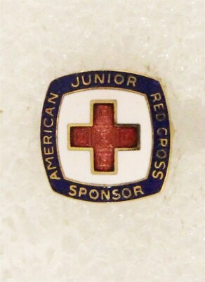#ad Red Cross: Junior Sponsor c.1962 lapel pin