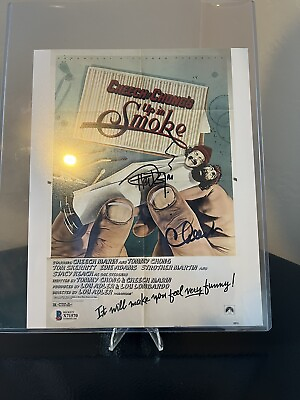 Cheech And Chong Signed Movie Flyer. Signed By Both Actors. Beckett Certified