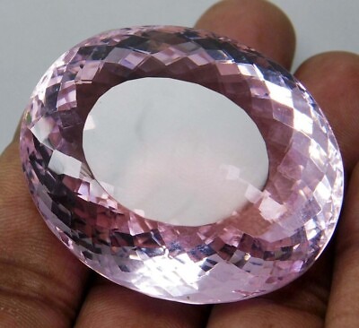 #ad Certified 194.30 Ct Natural Brazilian Pink Topaz Oval Cut Loose Gemstone