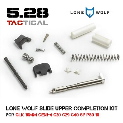 LONE WOLF SLIDE UPPER COMPLETION KIT for GLK 10mm GEN1 4 G20 G29 G40 SF P80 10