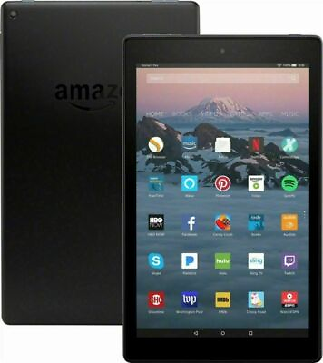 Amazon Kindle Fire HD 10 Tablet 32GB Black 7th Gen 2017 Alexa eReader Warranty