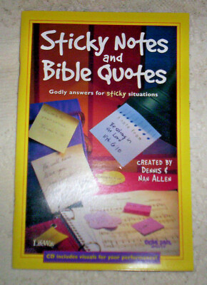 Sticky Notes and Bible Quotes songbook Dennis amp; Nan Allen 2002 Dovetail Music
