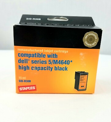 New Dell Series 5 High Yield Black Ink Cartridge Replacement Staples