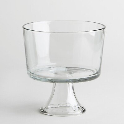 Anchor Hocking Presence Large Glass Footed Trifle Dessert Bowl with Clear Stand