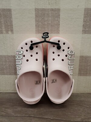 #ad Crocs Unisex CrocBand Logo Clog Barely Pink Melon Size W6 M4 New ✅
