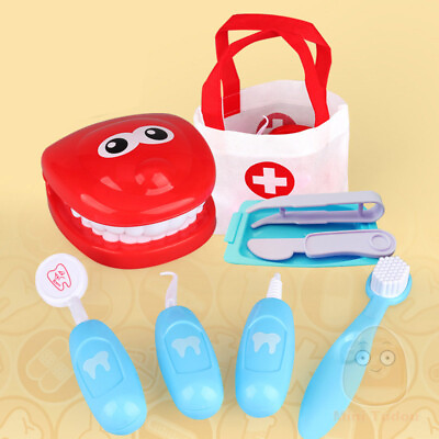 #ad Kids Pretend Play Doctor Nurse Toy Plastic Hospital Dentist Medicine Tool Set