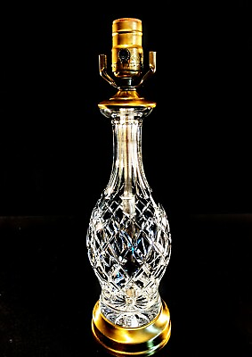 Waterford Crystal Table Lamp Fine Cut Irish Crystal Mint Condition