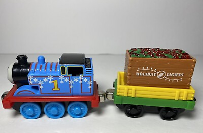 #ad #ad Thomas The Train Christmas Snowflake Light Up Box Lights Car Box Die Cast 1