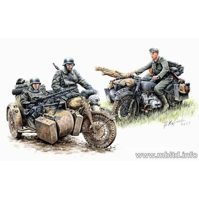 #ad Master Box 3548F Kradschützen: German Motorcycle Troops on the Move 1 35 scale