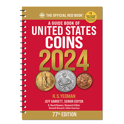 #ad 2024 The Official Red Book: A Guide Book of United States Coins 77th Edition
