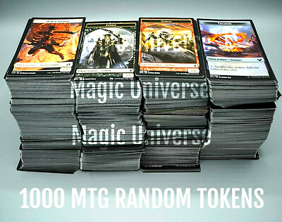 #ad MTG 1000 TOKENS ASSORTED CARD LOT MAGIC: THE GATHERING