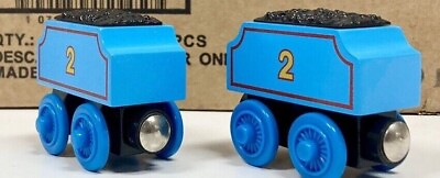 #ad #ad 2 Pack “Edward’s Tender” Wooden Magnetic Train Cars Thomas amp; Friends 2003