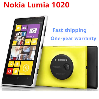 #ad #ad Original Nokia Lumia 1020 Wifi NFC 32GB 41MP Dual Core Unlocked Windows Phone