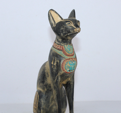 #ad #ad RARE ANTIQUE OF ANCIENT EGYPTIAN Statue FOR Cat Bast Bastet Statue Stone EGYCOM