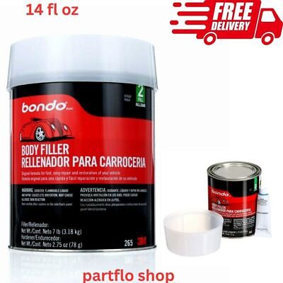 #ad Bondo Body Filler Kit Original Formula For Repair 00261ES 14 fl. oz