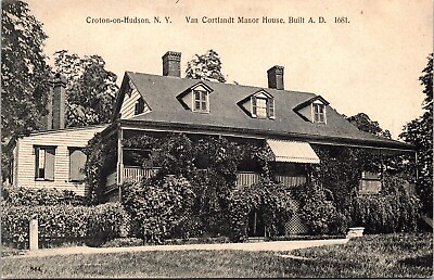 #ad #ad Historic Van Cortlandt Manor House Croton On Hudson New York BW Postcard