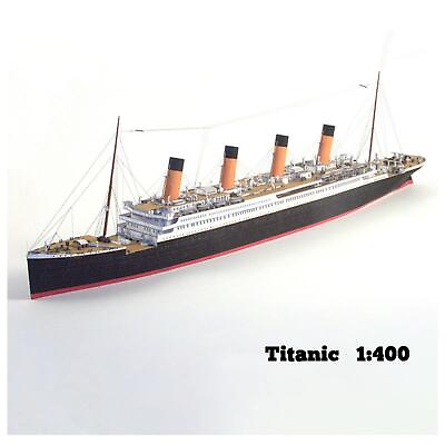 #ad British Titanic Cruise Paper Model Ship Craft Model DIY Unassembled Decor 1 400