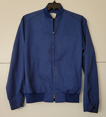 #ad #ad Vintage 70s Riverside Zip Jacket Navy Blue Flexbac Mens Large Work Jacket