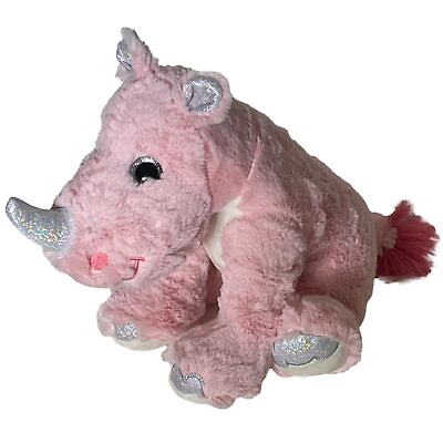 #ad Fiesta Toys Cotton Candy Cuties Ultra Plush Pink Rhino 10 inch Stuffed Animal