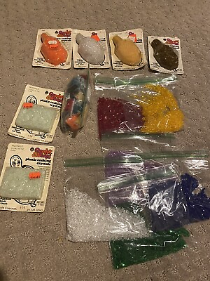 Vintage Stained glass Sun Catcher Crystals Lot